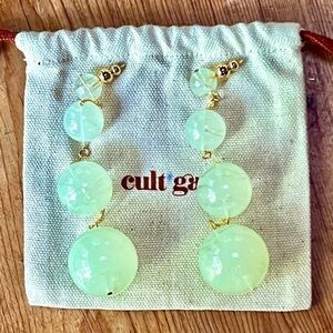 🌺🎉HP🎉🌺 NWT Cult Gaia Candace Earrings Jade